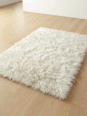 STYLISH 2' X 3' GREEK FLOKATI RUG💥LING 3" SHAGGY PILE💥100% NATURAL WOOL